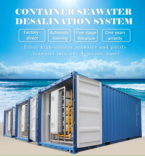 Purificateur de traitement de l'eau conteneurisé/purificateur d'eau de mer/système RO/osmose inverse/dessalement/équipement de filtration de l'eau